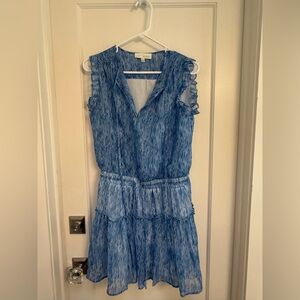 Pinch Blue Textured Midi Dress Size Medium